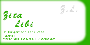 zita libi business card